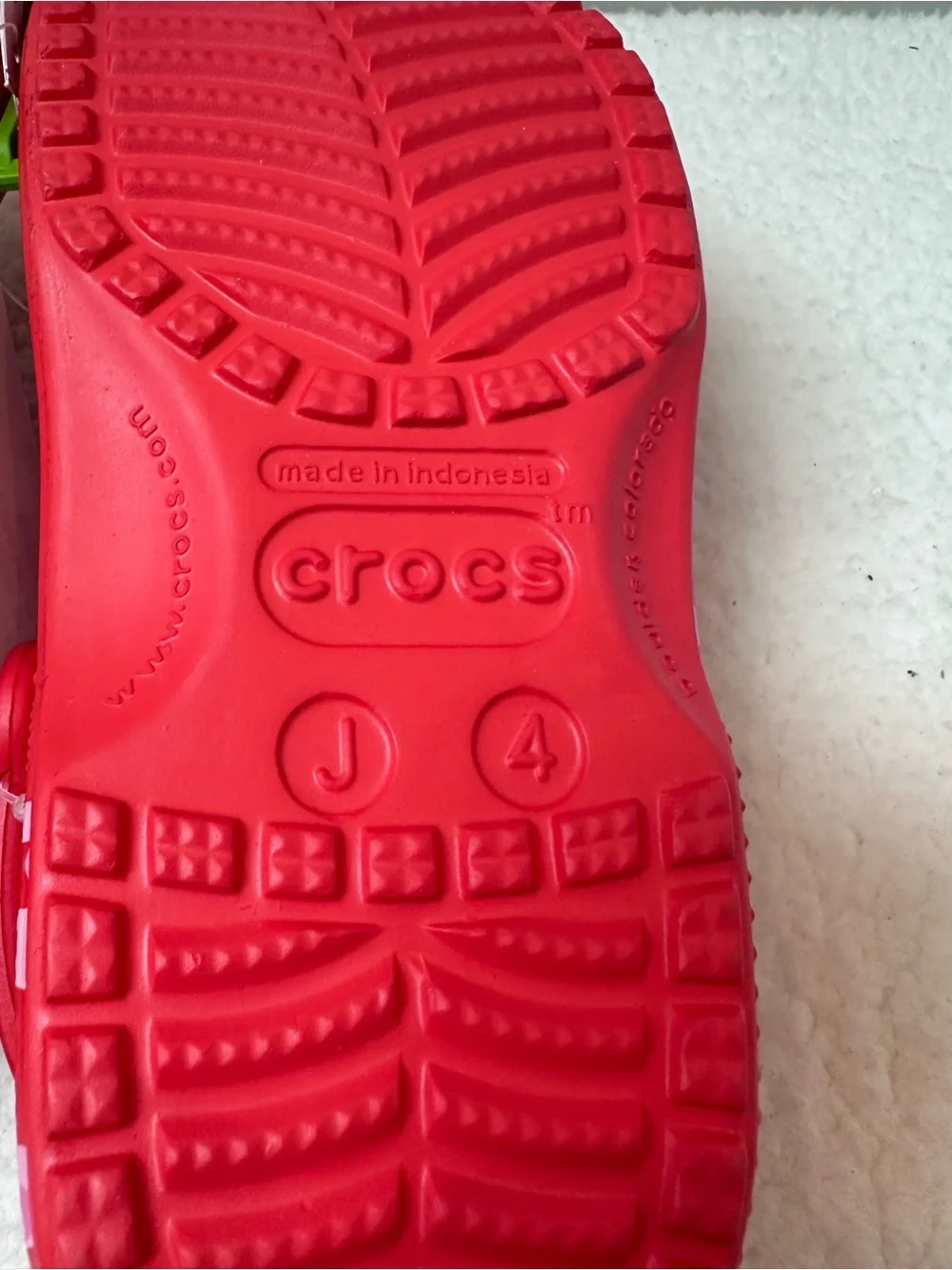 Kids Red Heart Print Crocs